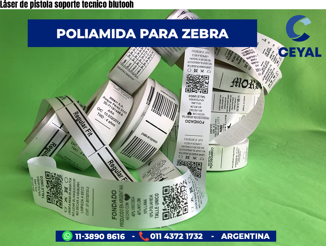 Láser de pistola soporte tecnico blutooh