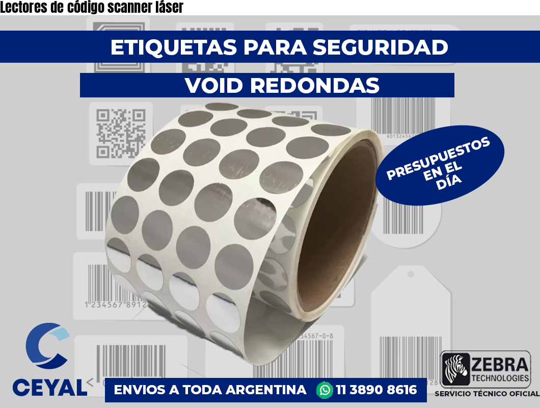 Lectores de código scanner láser