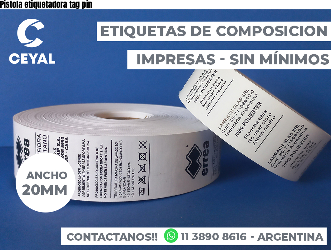 Pistola etiquetadora tag pin