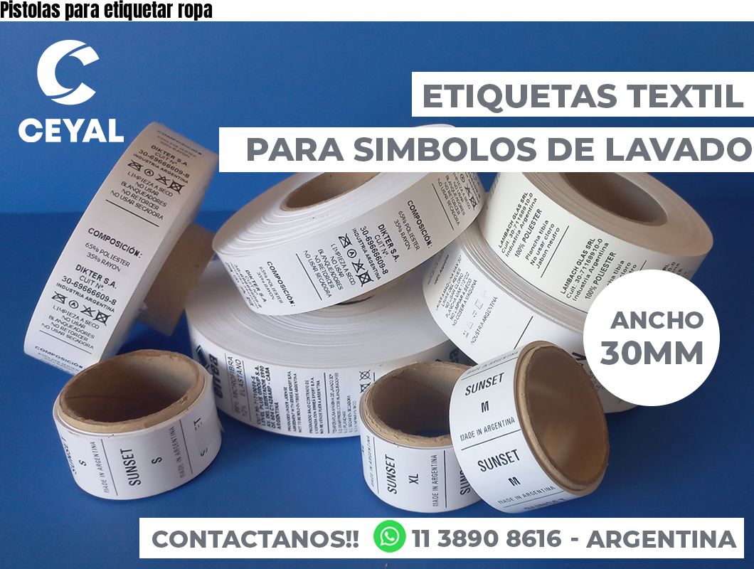 Pistolas para etiquetar ropa