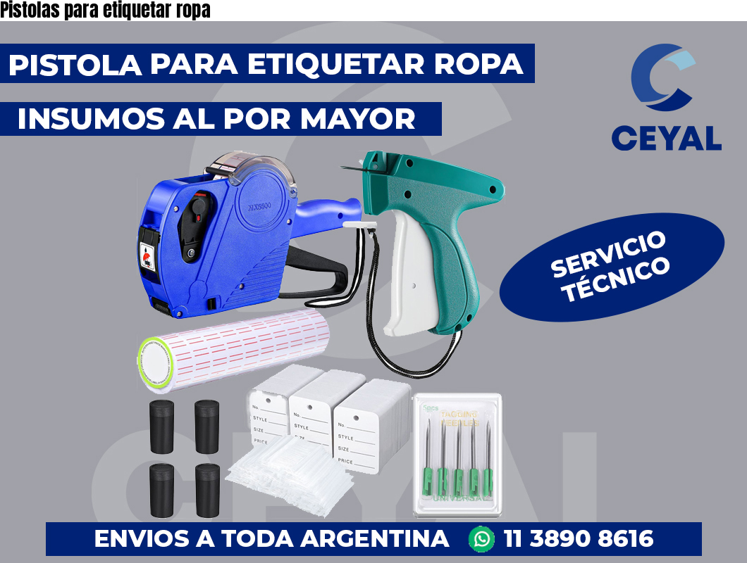 Pistolas para etiquetar ropa