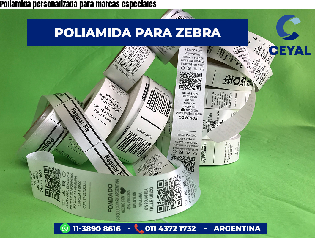 Poliamida personalizada para marcas especiales