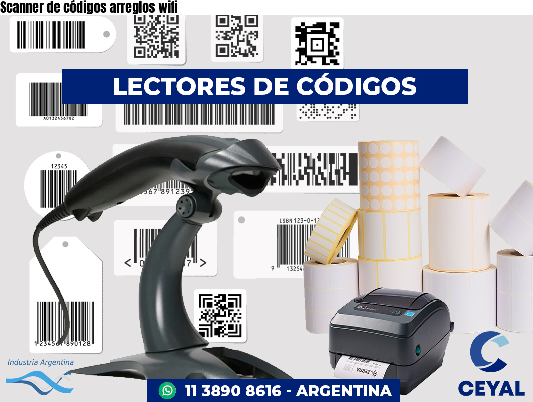 Scanner de códigos arreglos wifi
