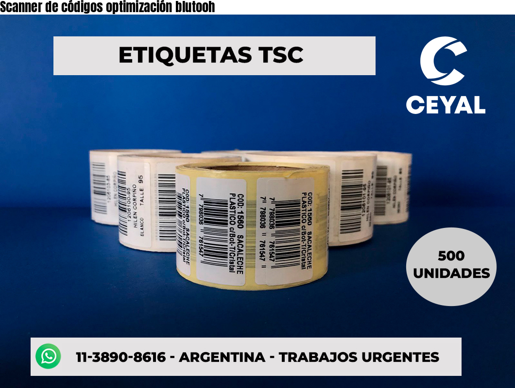 Scanner de códigos optimización blutooh