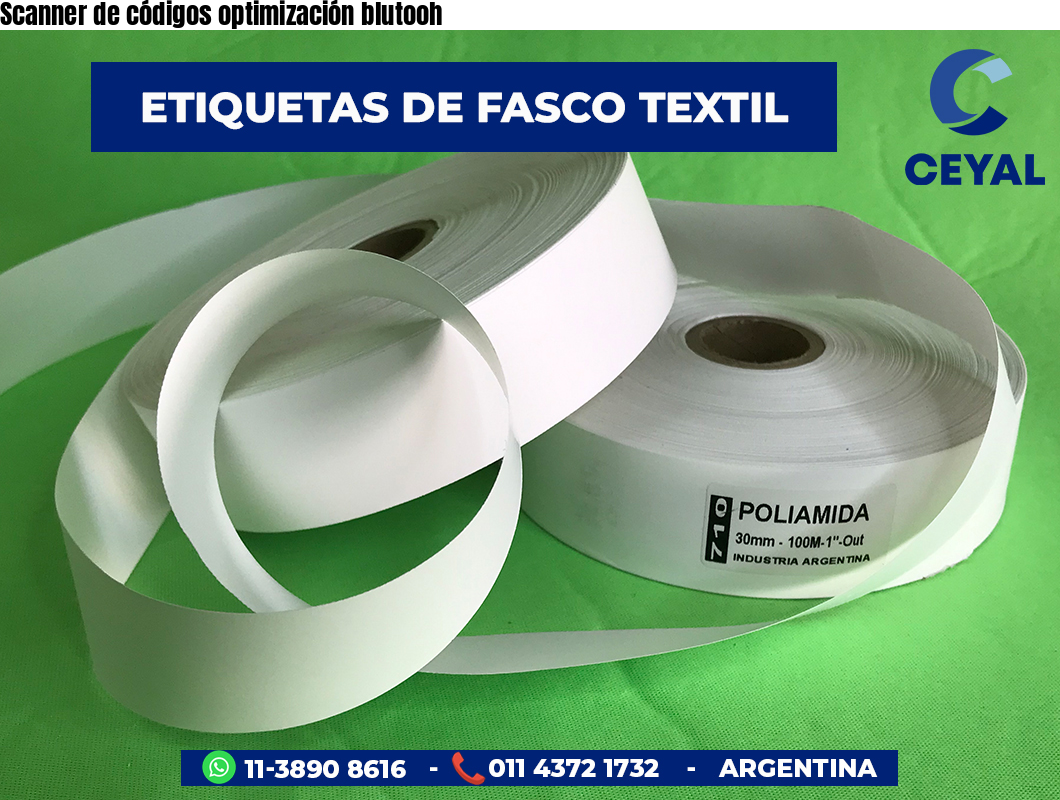 Scanner de códigos optimización blutooh