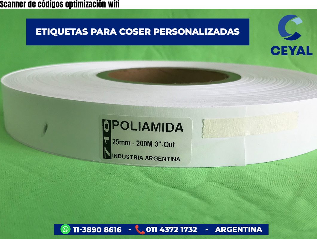 Scanner de códigos optimización wifi