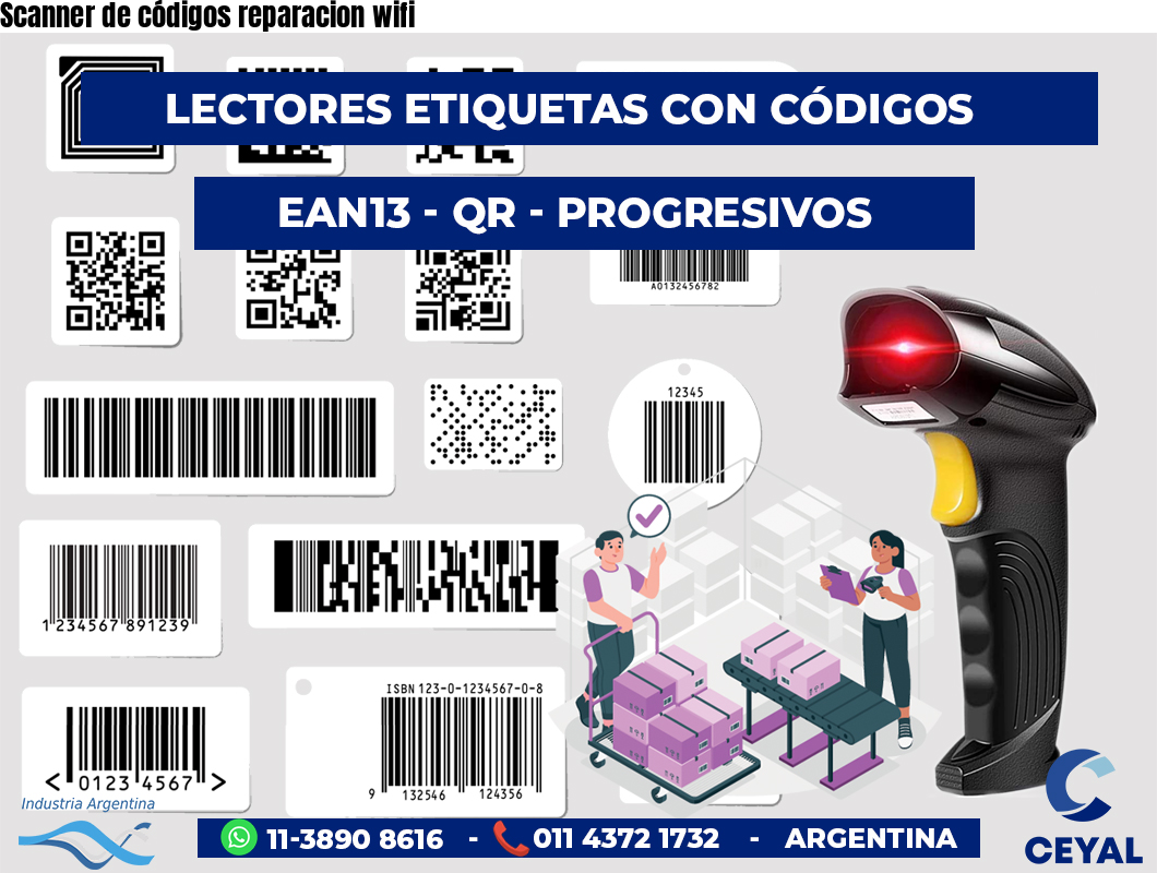 Scanner de códigos reparacion wifi