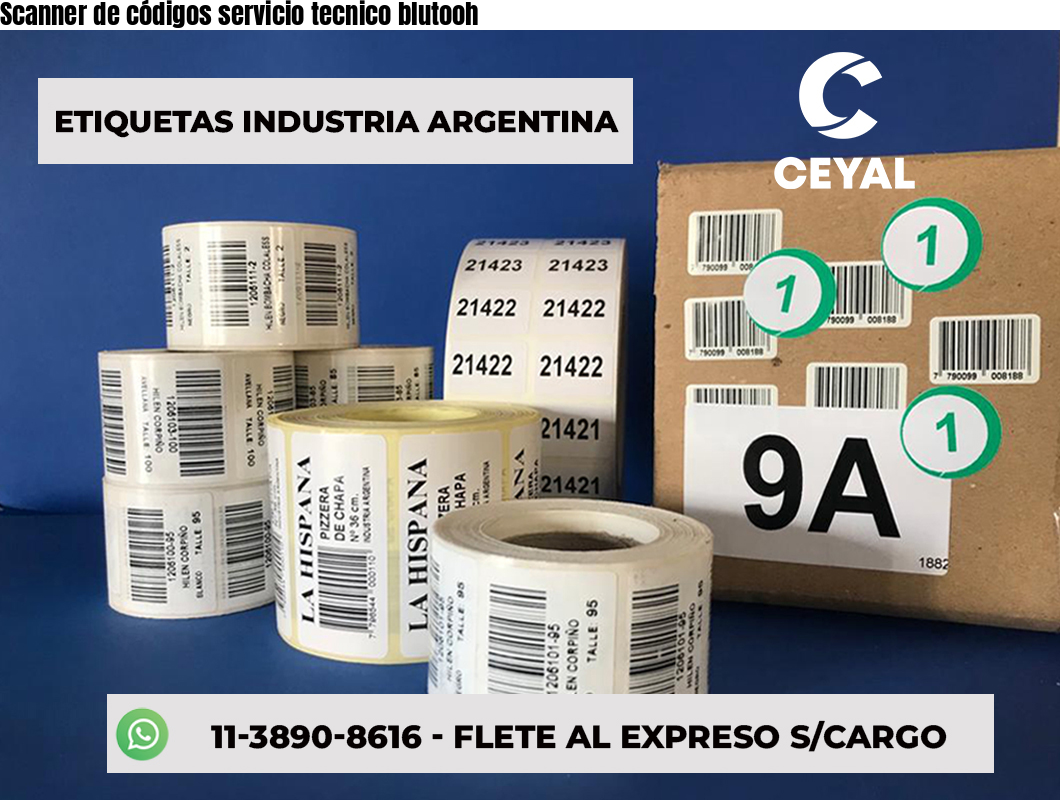 Scanner de códigos servicio tecnico blutooh