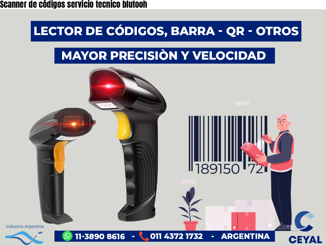 Scanner de códigos servicio tecnico blutooh
