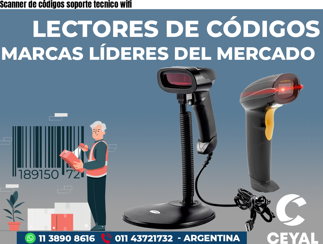 Scanner de códigos soporte tecnico wifi