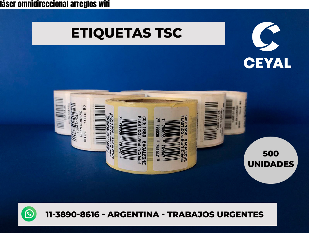 láser omnidireccional arreglos wifi