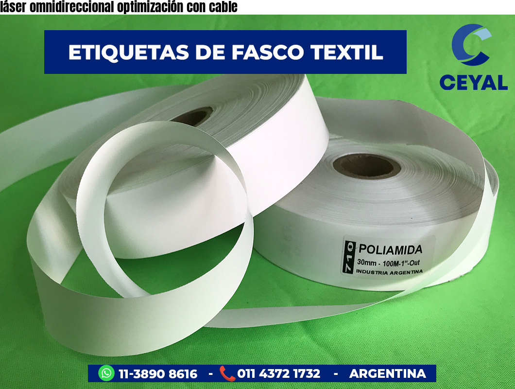 láser omnidireccional optimización con cable
