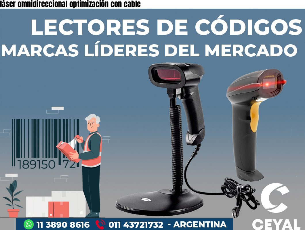 láser omnidireccional optimización con cable