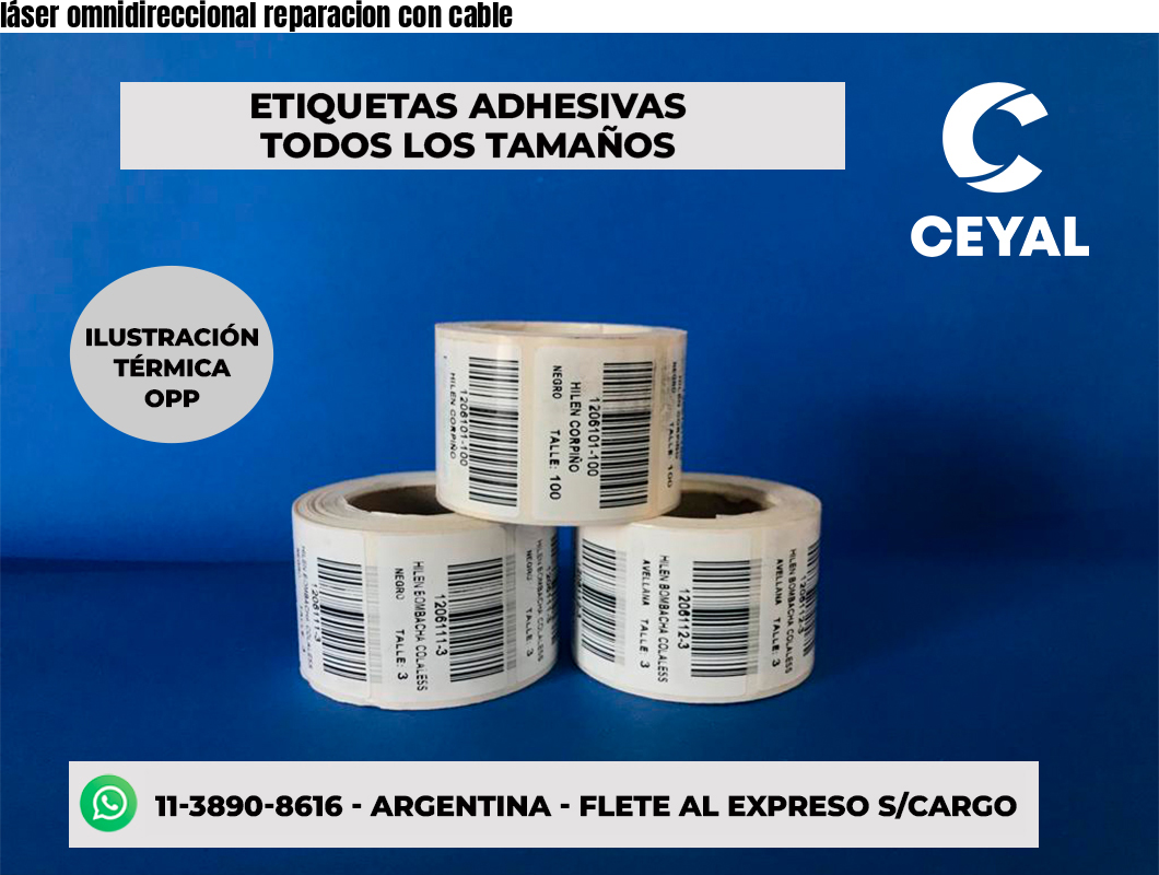 láser omnidireccional reparacion con cable