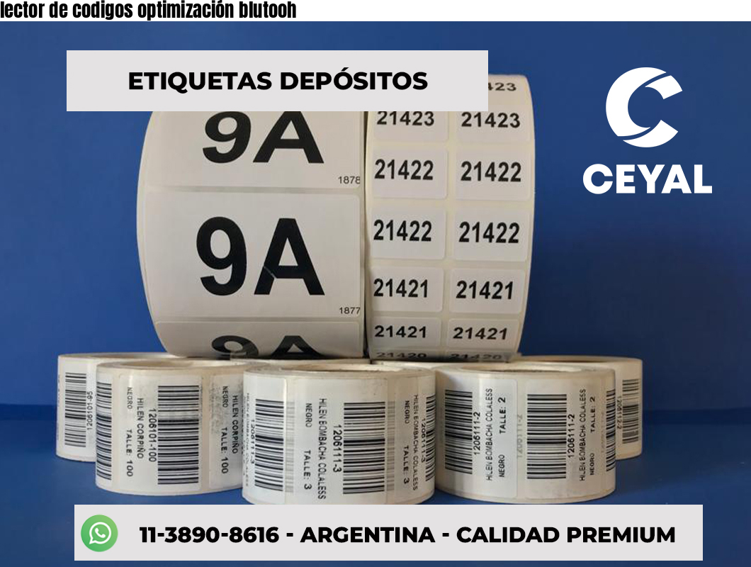 lector de codigos optimización blutooh
