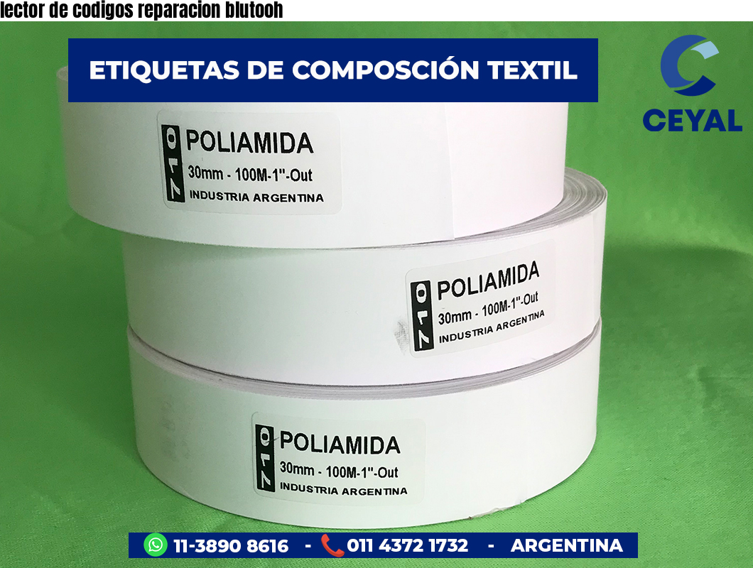 lector de codigos reparacion blutooh
