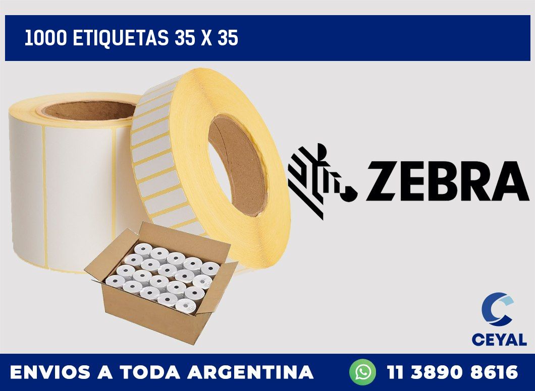 1000 etiquetas 35 x 35