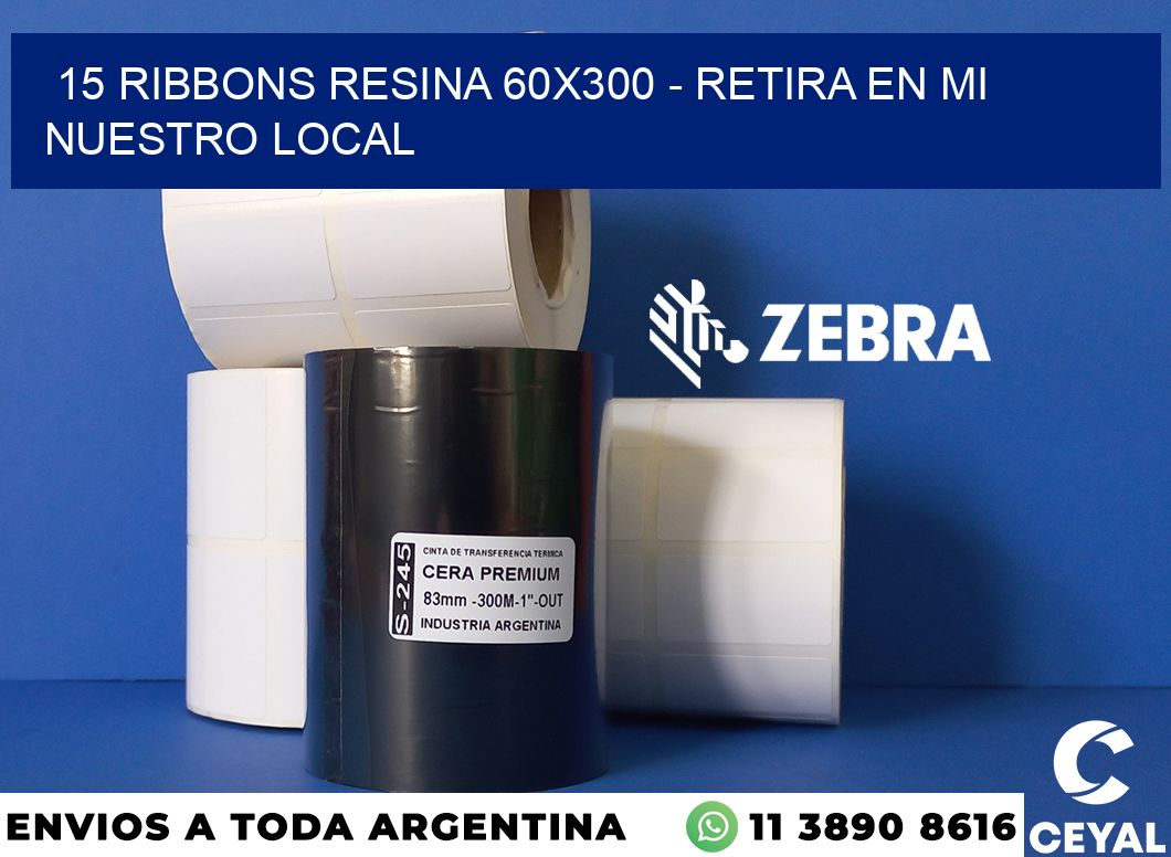 15 Ribbons resina 60x300 - retira en mi nuestro local