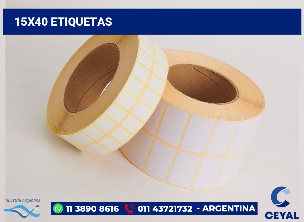 15x40 Etiquetas