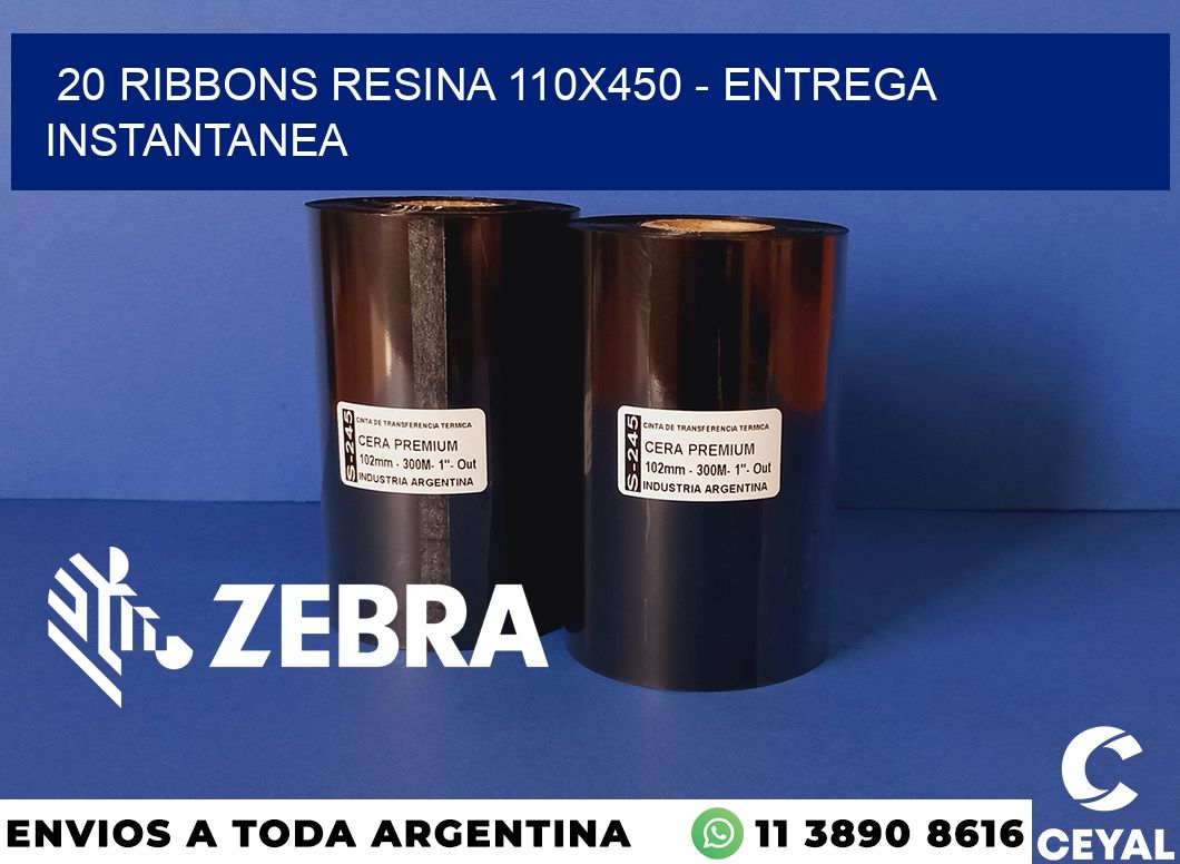 20 Ribbons resina 110x450 - entrega instantanea