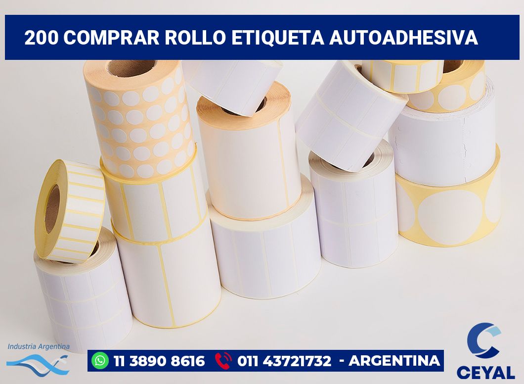 200 Comprar rollo etiqueta autoadhesiva