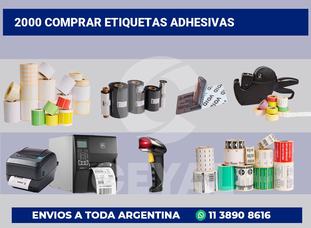 2000 Comprar etiquetas adhesivas