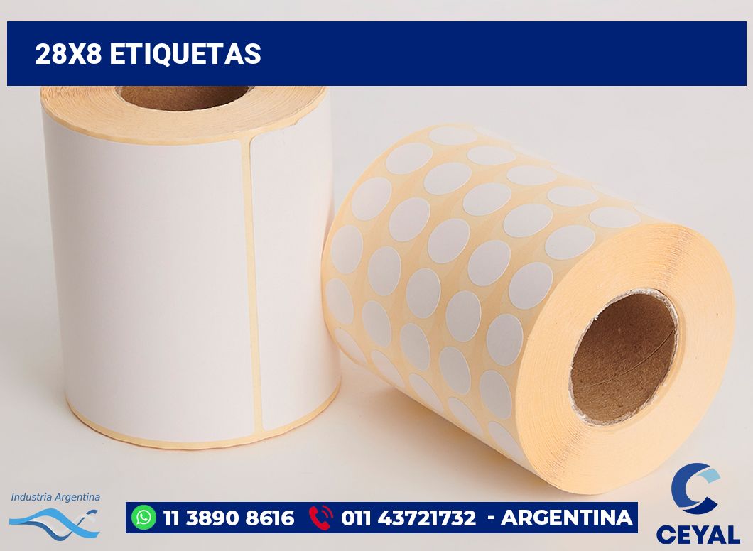 28x8 Etiquetas