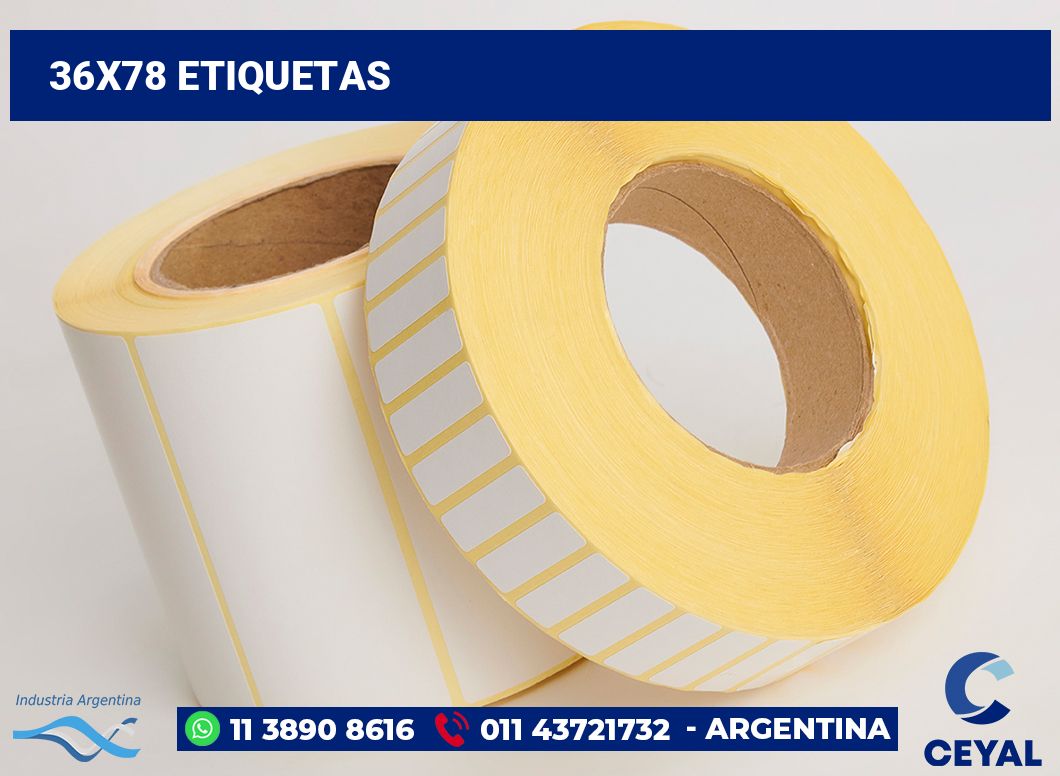 36x78 Etiquetas