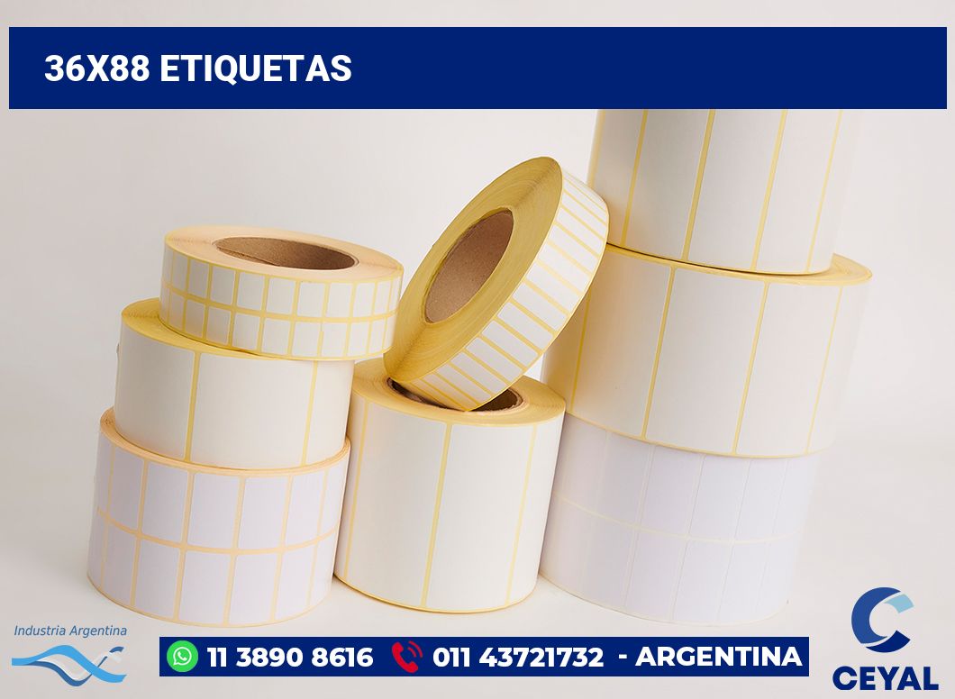 36x88 Etiquetas