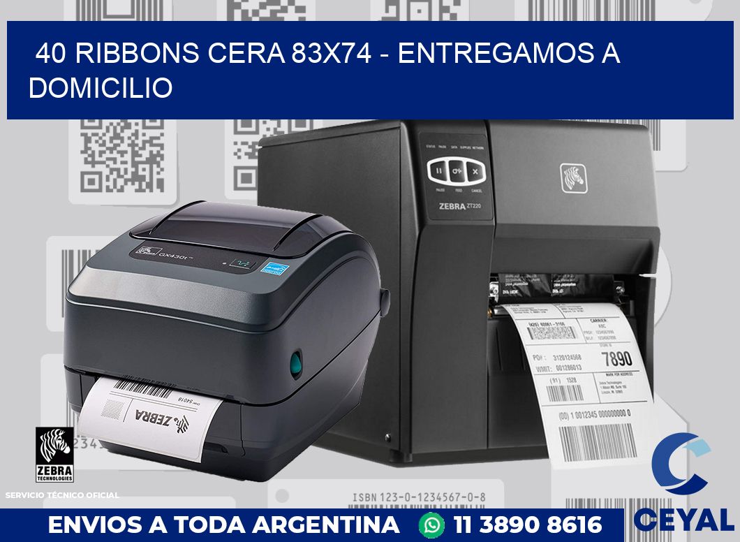 40 Ribbons cera 83x74 - entregamos a domicilio