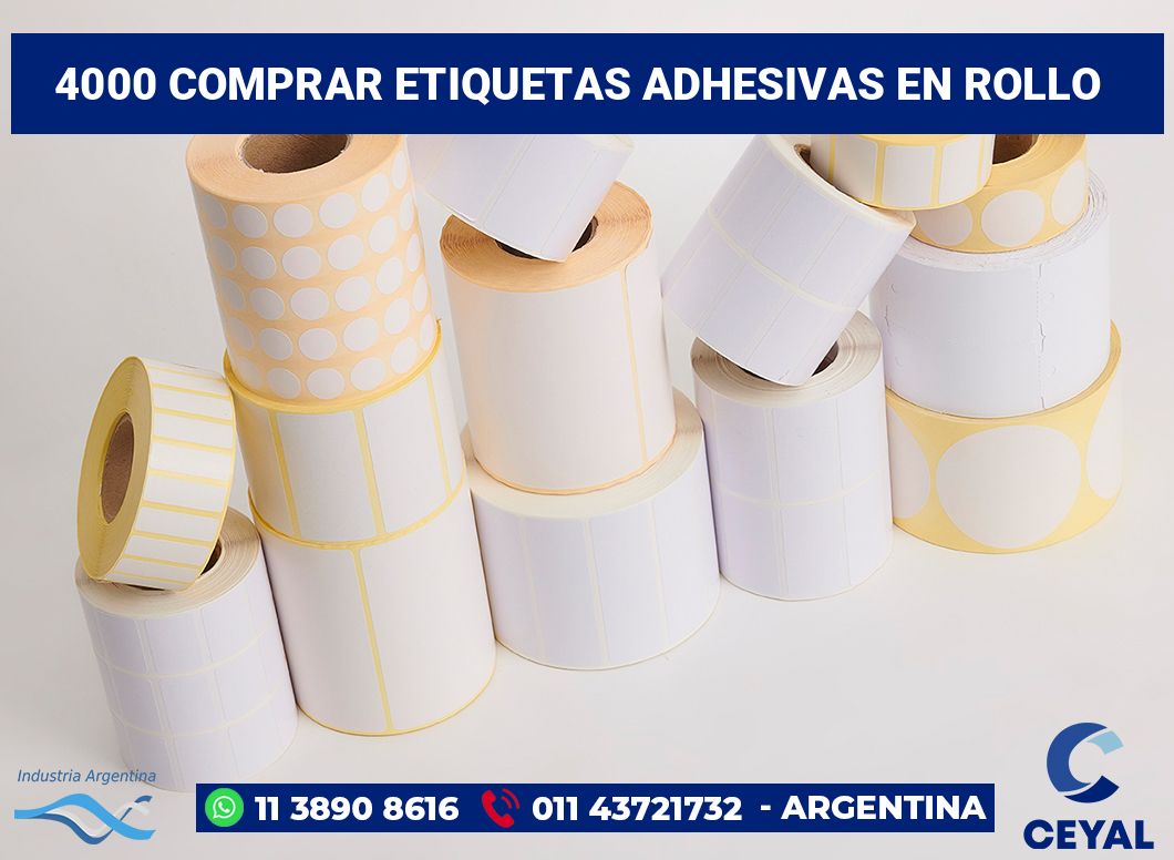 4000 Comprar etiquetas adhesivas en rollo