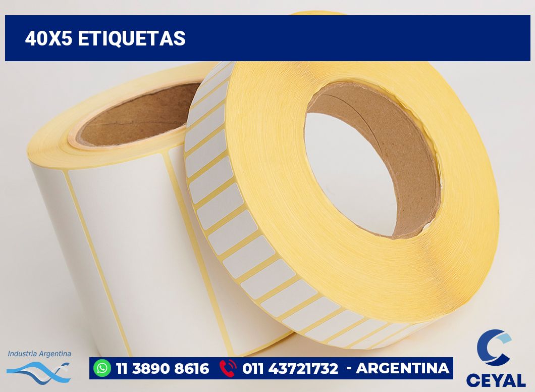 40x5 Etiquetas
