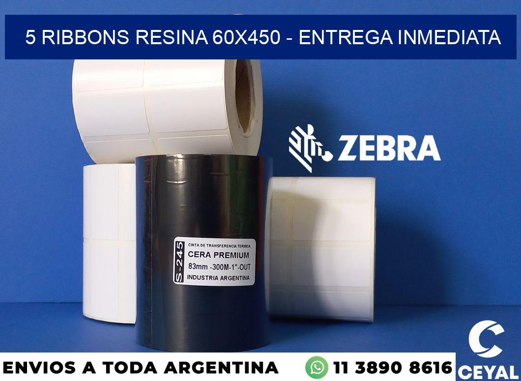 5 Ribbons resina 60x450 - Entrega inmediata
