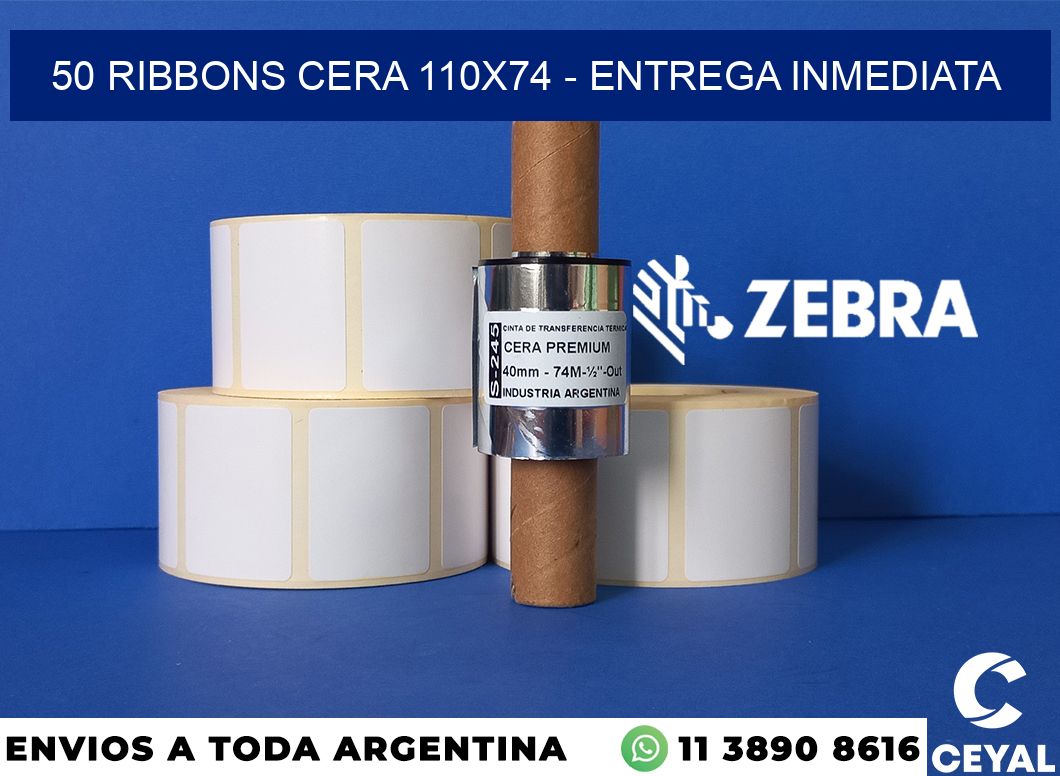 50 Ribbons cera 110x74 - Entrega inmediata