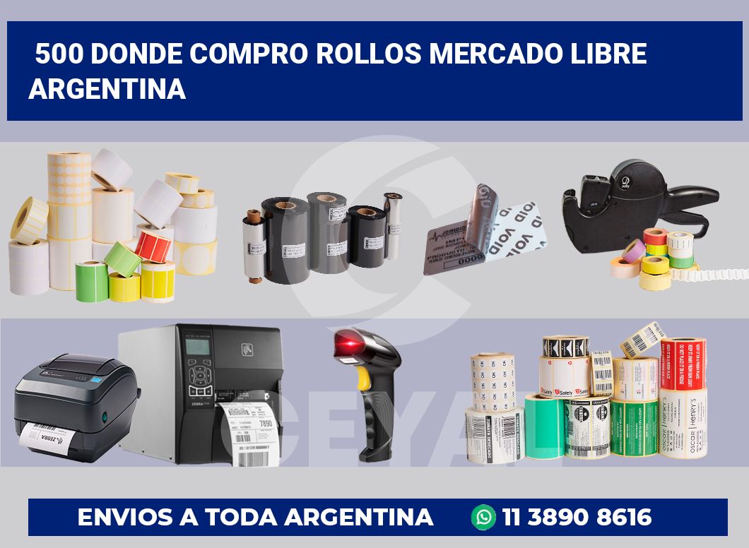 500 Donde compro rollos mercado libre argentina