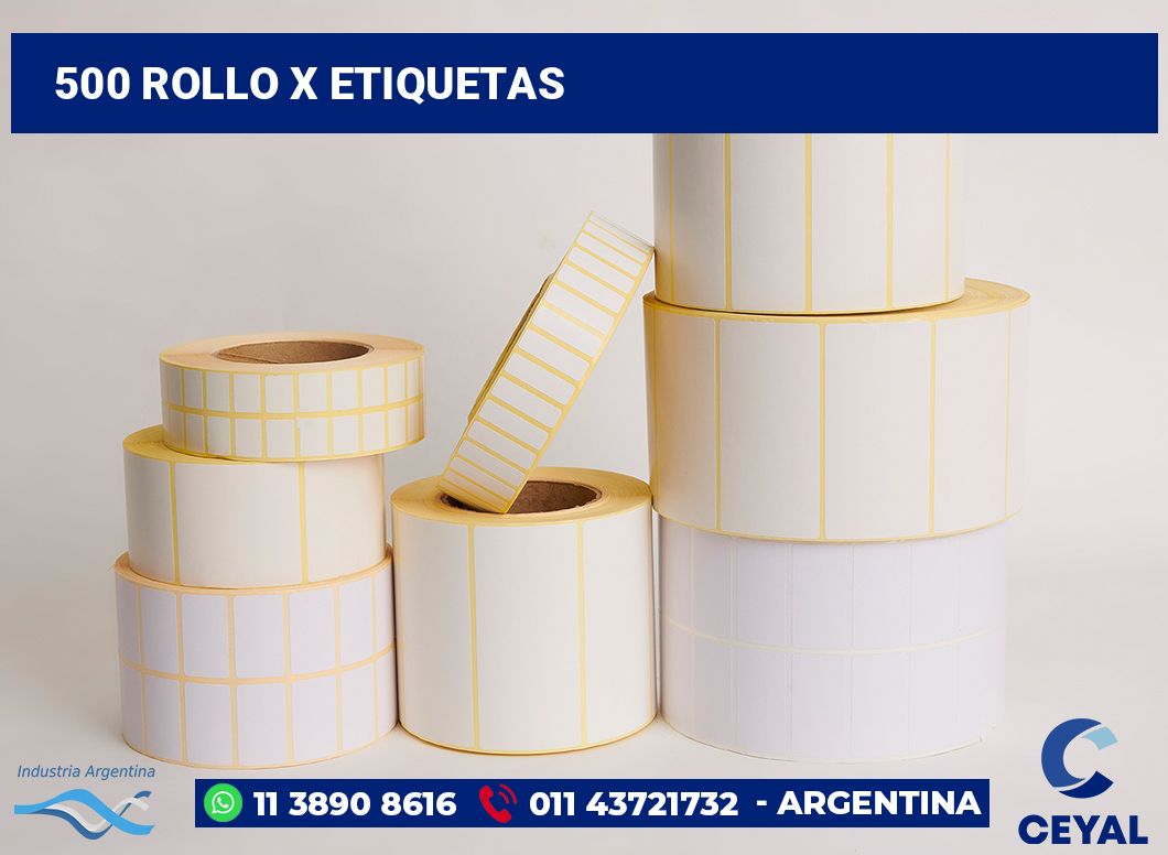 500 Rollo x etiquetas