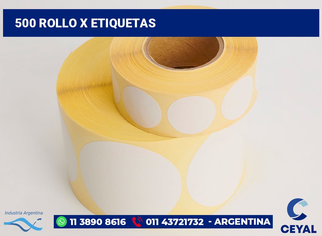 500 Rollo x etiquetas