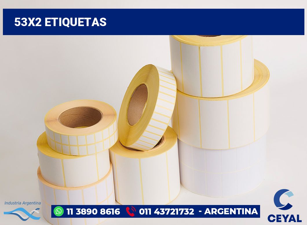 53x2 Etiquetas