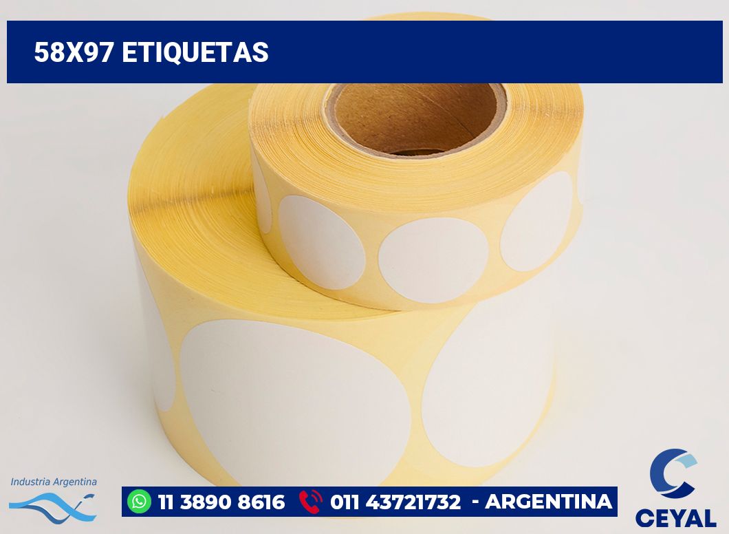 58x97 Etiquetas