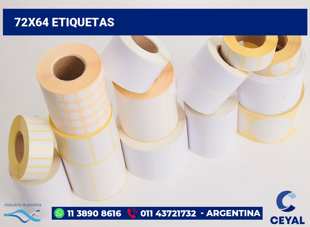 72x64 Etiquetas