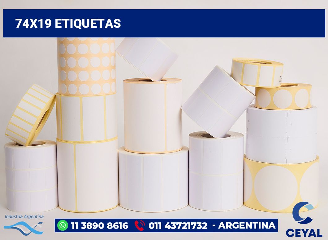 74x19 Etiquetas