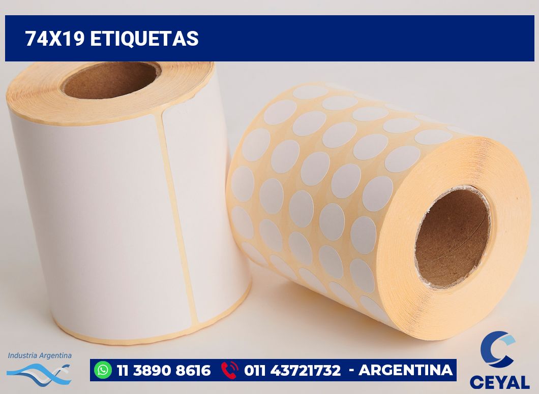 74x19 Etiquetas