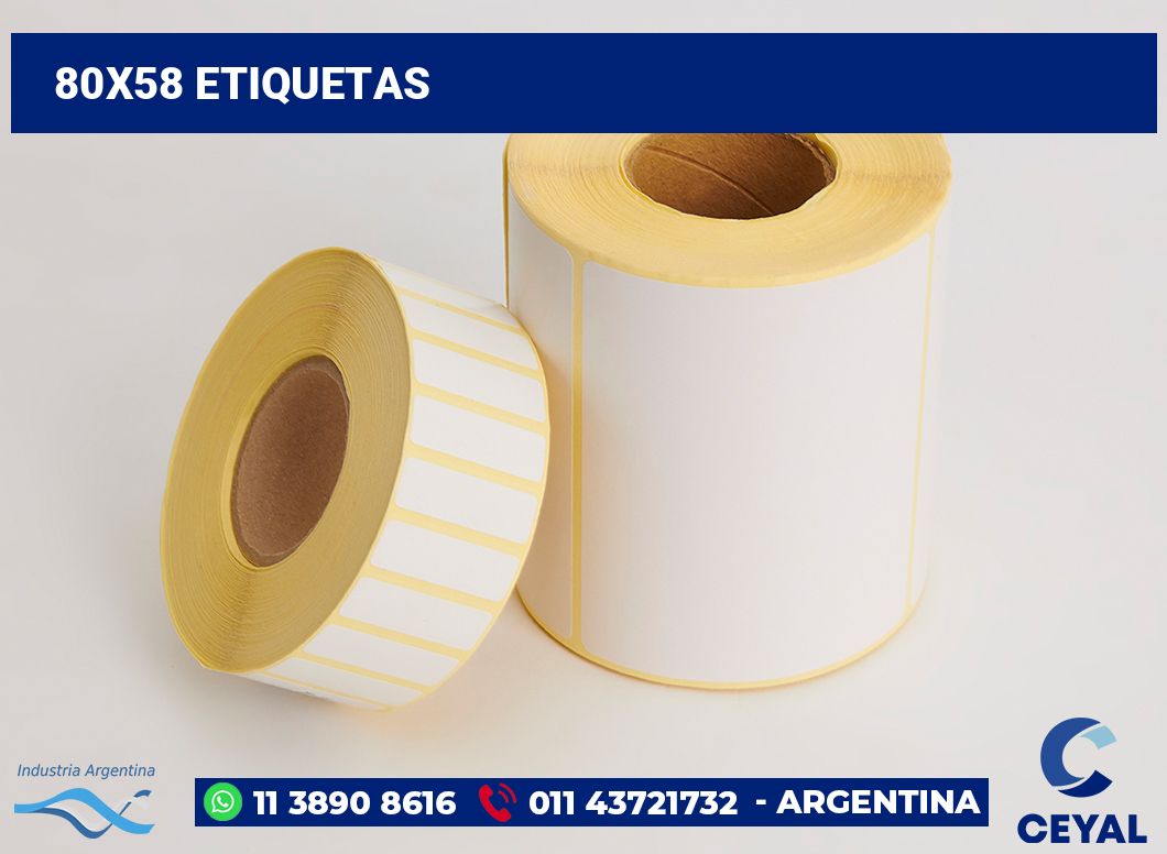 80x58 Etiquetas