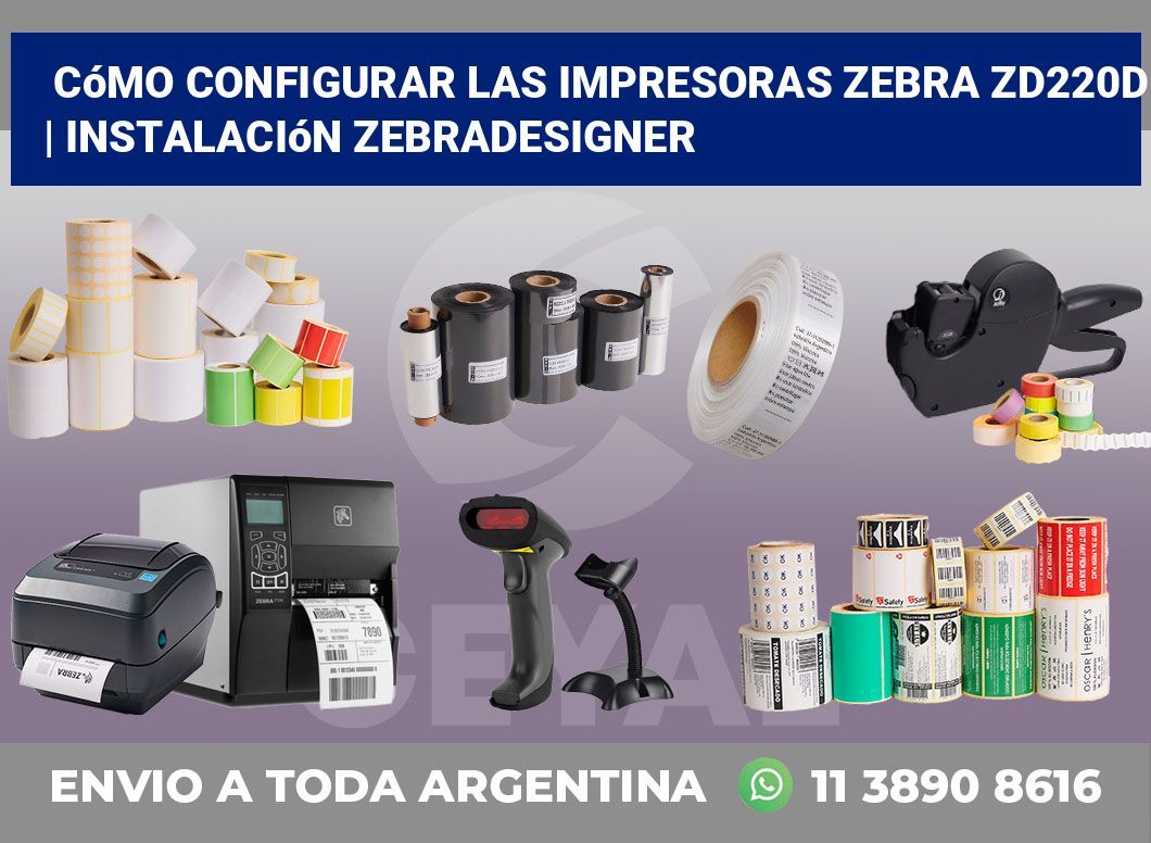 Cómo configurar las impresoras Zebra ZD220d | Instalación ZebraDesigner