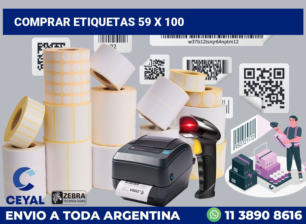 Comprar etiquetas 59 x 100