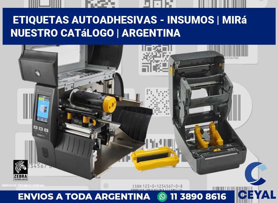 Etiquetas autoadhesivas - insumos | Mirá nuestro catálogo | Argentina