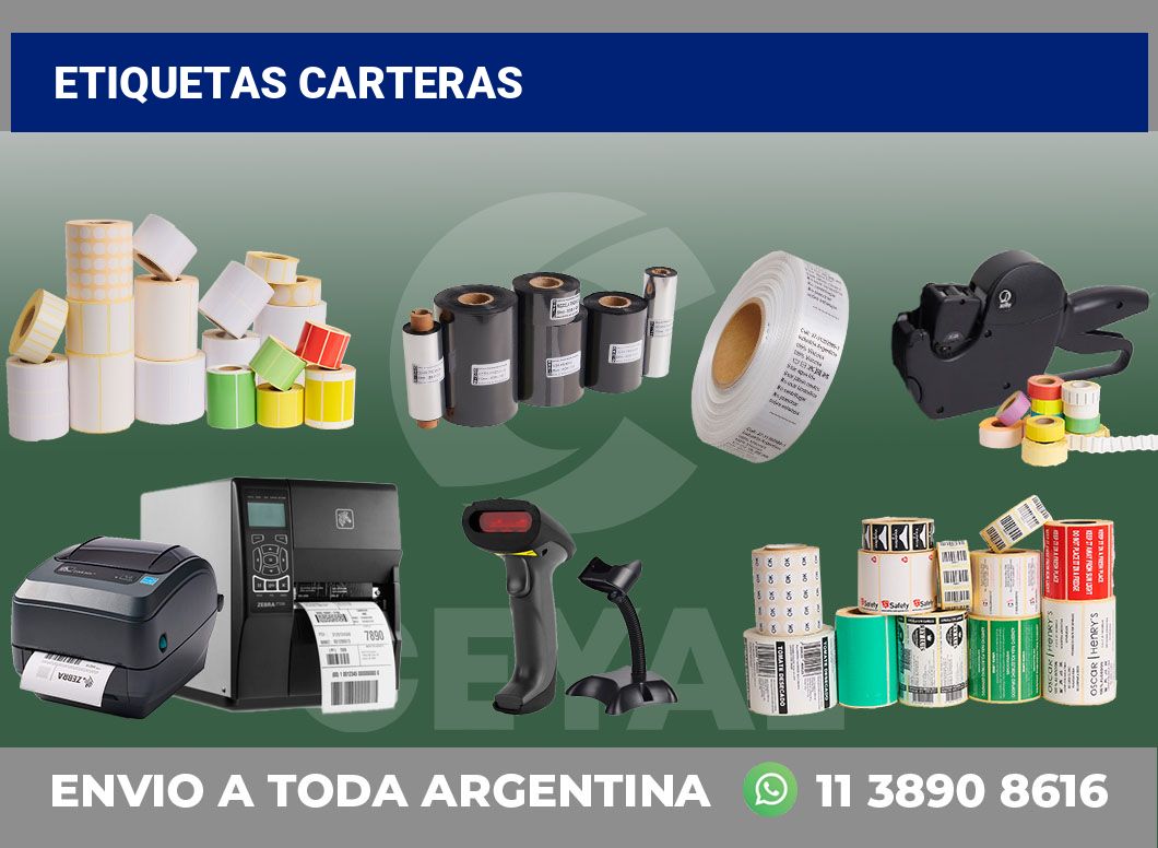 Etiquetas carteras