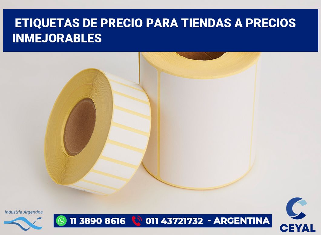 Etiquetas de Precio para Tiendas a Precios Inmejorables