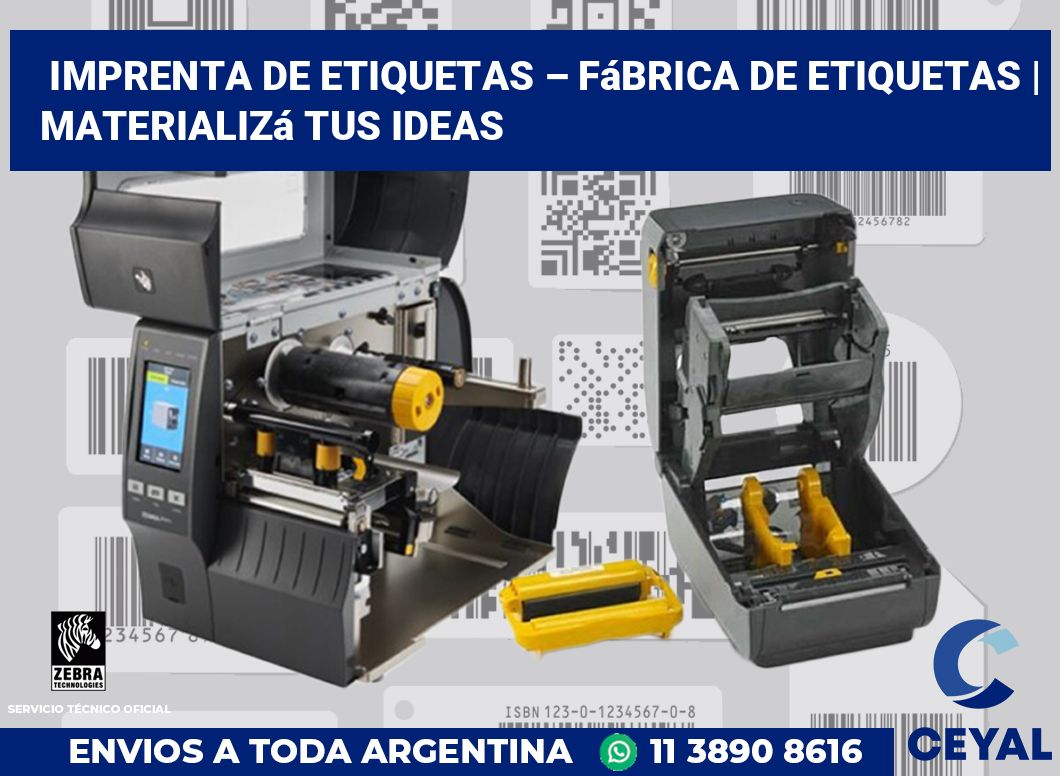 Imprenta de etiquetas – Fábrica de etiquetas | Materializá tus ideas