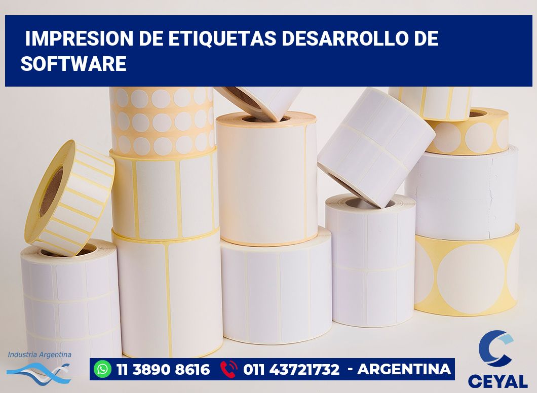 Impresion de etiquetas Desarrollo de software